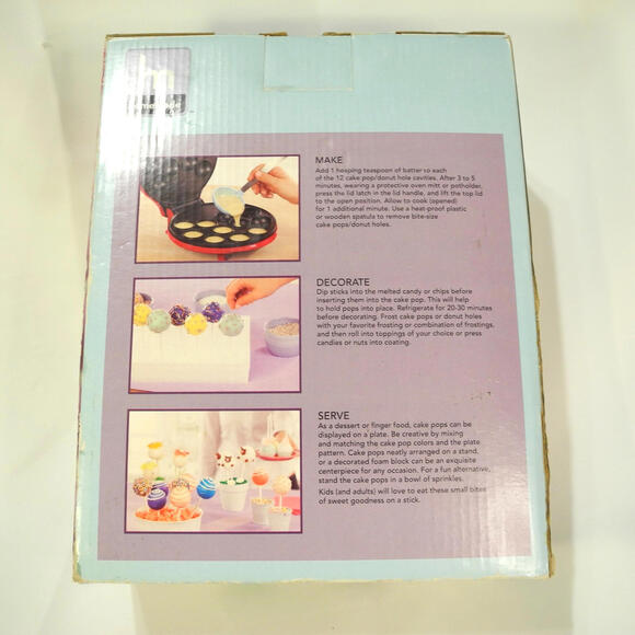 Homemade Cake Pop and Donut Hole‎ Maker - Red New in Box - Picture 6 of 6